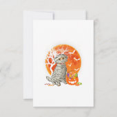 Halloween Golden Retriever Lover Dog Funny Gift RSVP Kaartje (Achterkant)