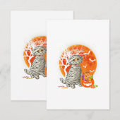 Halloween Golden Retriever Lover Dog Funny Gift RSVP Kaartje (Voorkant / Achterkant)