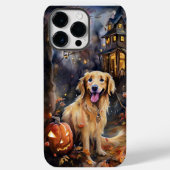 Halloween Golden Retriever met pompoenen eng Case-Mate iPhone Case (Achterkant)