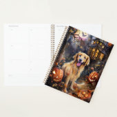 Halloween Golden Retriever met pompoenen eng Planner (Display)