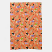 Halloween Golden Retriever Theedoek (Verticaal)