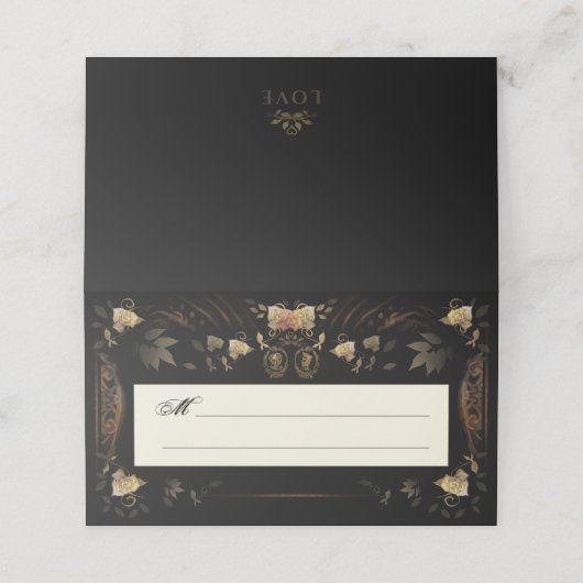 Halloween Golden Skeletons Blank Pack Kaarten Plaatskaartje (Buitenkant ongevouwen)