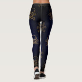 Halloween Golden Skulls Leggings (Achterkant)