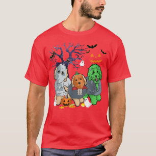 Halloween Goldendole Dog Witch Scary Halloween C T-shirt