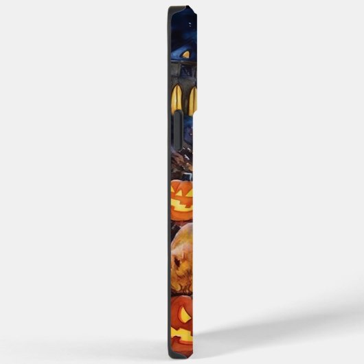 Halloween Goldendole met pompoenen eng Case-Mate iPhone Case (Achterkant / Rechts)