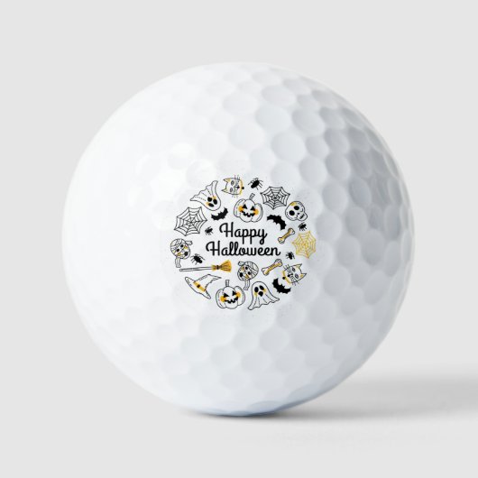 Halloween Golf Balls Golfballen (Voorkant)