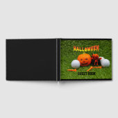 Halloween golf met pompoen golfbal en t-shirt Gues Gastenboek (Volledig)