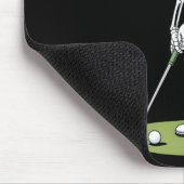 Halloween Golfer Golf Player Skeleton Golf Funny M Muismat (Hoek)