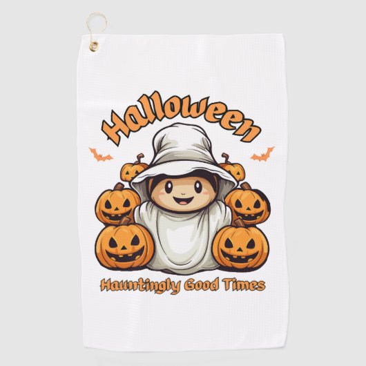 Halloween Golfhanddoek (Voorkant)