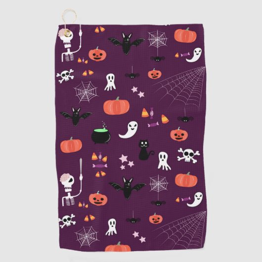 Halloween Golfhanddoek (Voorkant)