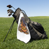 halloween golfhanddoek (Groen)