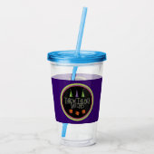 Halloween Gooi De dobbelstenen Heksen Bunco Feest  Acryl Drinkbeker (Achterkant)