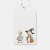 Halloween Goose Baby shower dank u gunst Cadeaulabel (Achterkant)