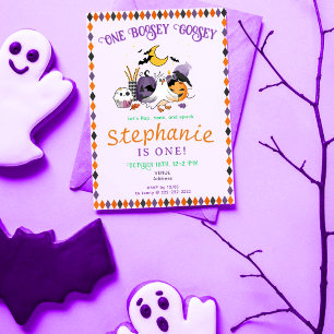 Halloween Goose Ghost Peuter Elke Leeftijd Verjaar Visitekaartje