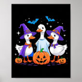 Halloween Goose Ghost Pumpkin Witch Costume Soky F Poster (Voorkant)