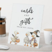 Halloween Goose Kaarten en Gifts Sign gepersonalis Reclamebord Met Voetstuk (Insitu)