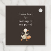 Halloween Goose Kids Verjaardag Kostuumfeest Bedankjes Labels (Achterkant)