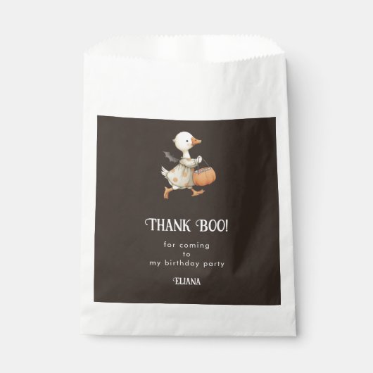 Halloween Goose Kids Verjaardag Kostuumfeest Bedankzakje (Voorkant)