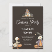 Halloween Goose Kids Verjaardag Kostuumfeest Kaart (Voorkant)