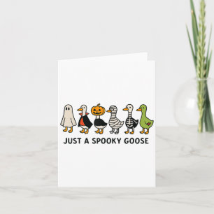 Halloween Goose Kostuum Funny Cartoon Spooky Anima Kaart