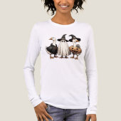 Halloween Goosey Trio Tri-Blend Shirt (Voorkant volledig)