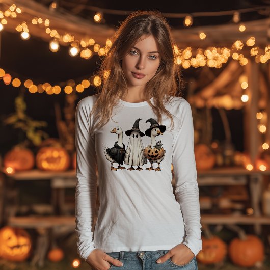 Halloween Goosey Trio Tri-Blend Shirt