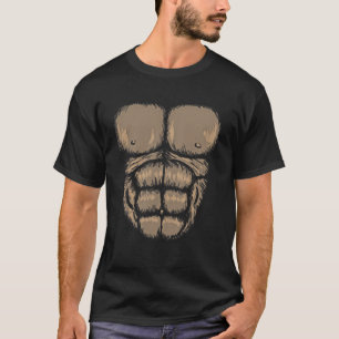 Halloween Gorilla Chest Costume Cute Monkey Musea T-shirt