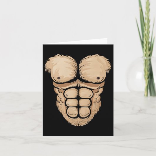 Halloween Gorilla Monkey Belly Borst Kostuum Manne Kaart (Voorkant)