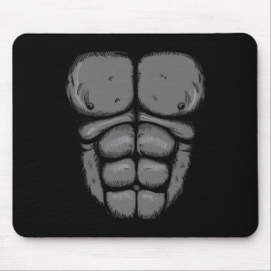 Halloween Gorilla Monkey Belly Borst Kostuum Manne Muismat