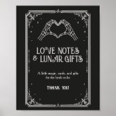 Halloween Goth Bruiloft Kaarten en Cadeaus  Poster (Voorkant)