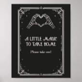 Halloween Goth Bruiloftsfeest Favor Poster (Voorkant)