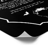 Halloween Gothic Baby shower Zeg niet Baby Game Poster (Hoek)