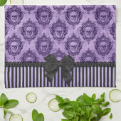 Halloween Gothic Baroque Skulls Towel Theedoek (Gevouwen)