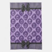 Halloween Gothic Baroque Skulls Towel Theedoek (Verticaal)