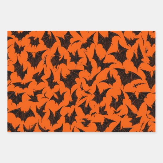 Halloween Gothic Bats Inpakpapier Vel (Voorkant)