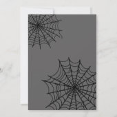 Halloween Gothic Bloemen Schattige Meisje Vrijgeze Kaart (Achterkant)