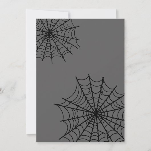 Halloween Gothic Bloemen Schattige Meisje Vrijgeze Kaart (Achterkant)