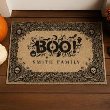 Halloween Gothic Book met aangepaste familienaam
