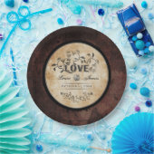 Halloween Gothic Brown LOVE Matching Wedding Bord (Feest)