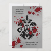 Halloween Gothic bruiloft Kaart (Voorkant)