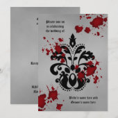 Halloween Gothic bruiloft Kaart (Voorkant / Achterkant)