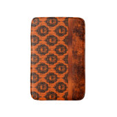 Halloween Gothic Chic | Oranje en zwarte Skulls Badmat (Voorkant Verticaal)