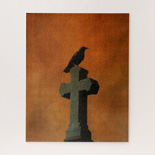 Halloween Gothic Crow Legpuzzel (Verticaal)