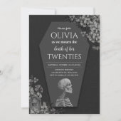 Halloween Gothic Death of her Twenties Birthday Kaart (Voorkant)