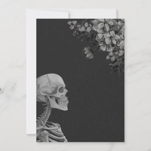 Halloween Gothic Death of her Twenties Birthday Kaart (Achterkant)