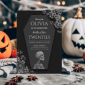 Halloween Gothic Death of her Twenties Birthday Kaart