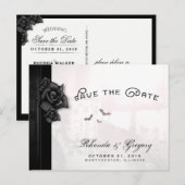 Halloween Gothic Elegant Bats Matching Briefkaart (Voorkant / Achterkant)