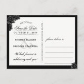 Halloween Gothic Elegant Bats Matching Briefkaart (Achterkant)