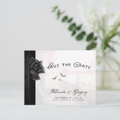 Halloween Gothic Elegant Bats Matching Briefkaart (Staand voorkant)