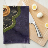 Halloween Gothic Eye of Newt Witch Potion  Theedoek (Quarter Fold)